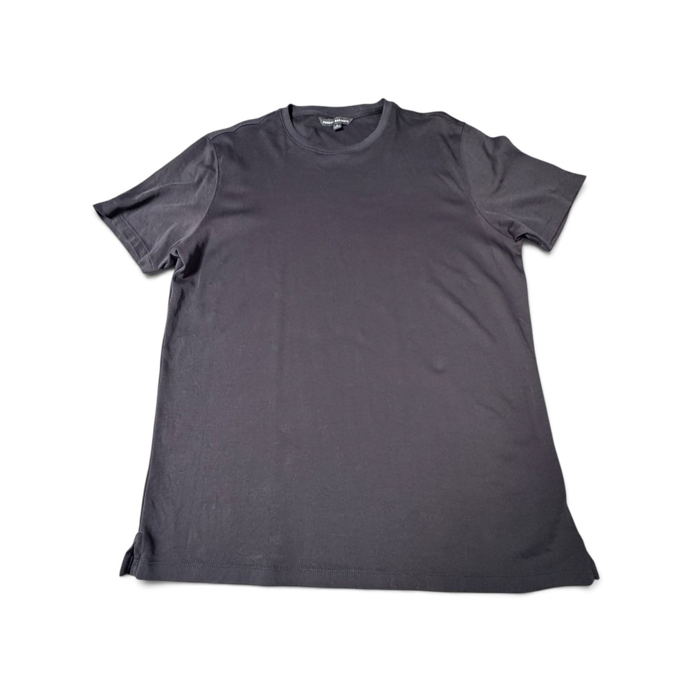 Robert Barakett The Barakett Tee Black L Pima Cotton Short Sleeve Crew Shirt